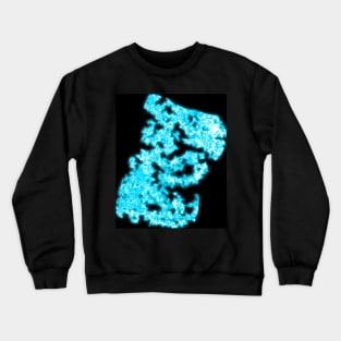 Blue neon crystals Crewneck Sweatshirt